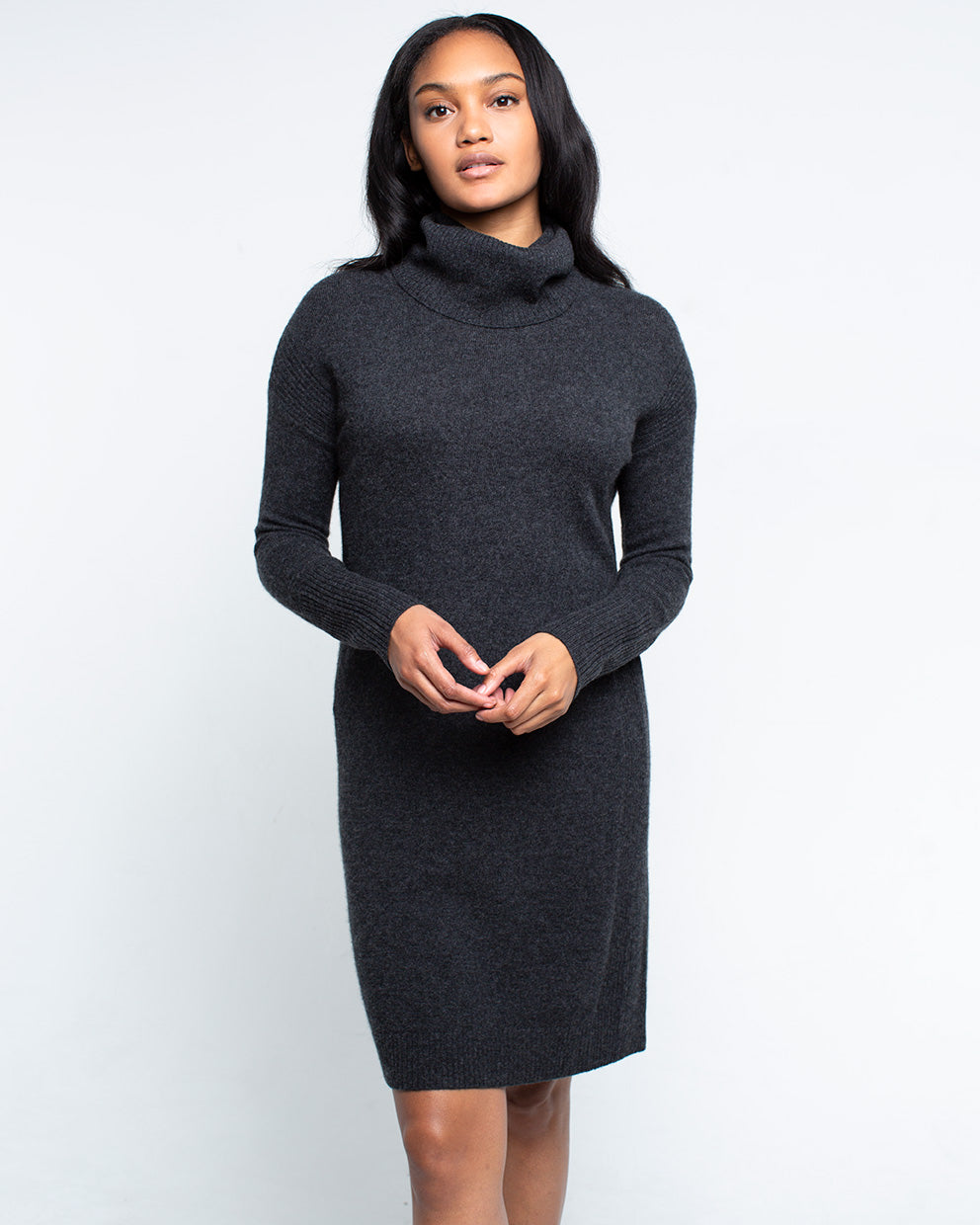 Cashmere Cowl Neck Dress — Grade A Cashmere Dress Cashmere Cowl Neck Dress — Grade A Cashmere Dress
