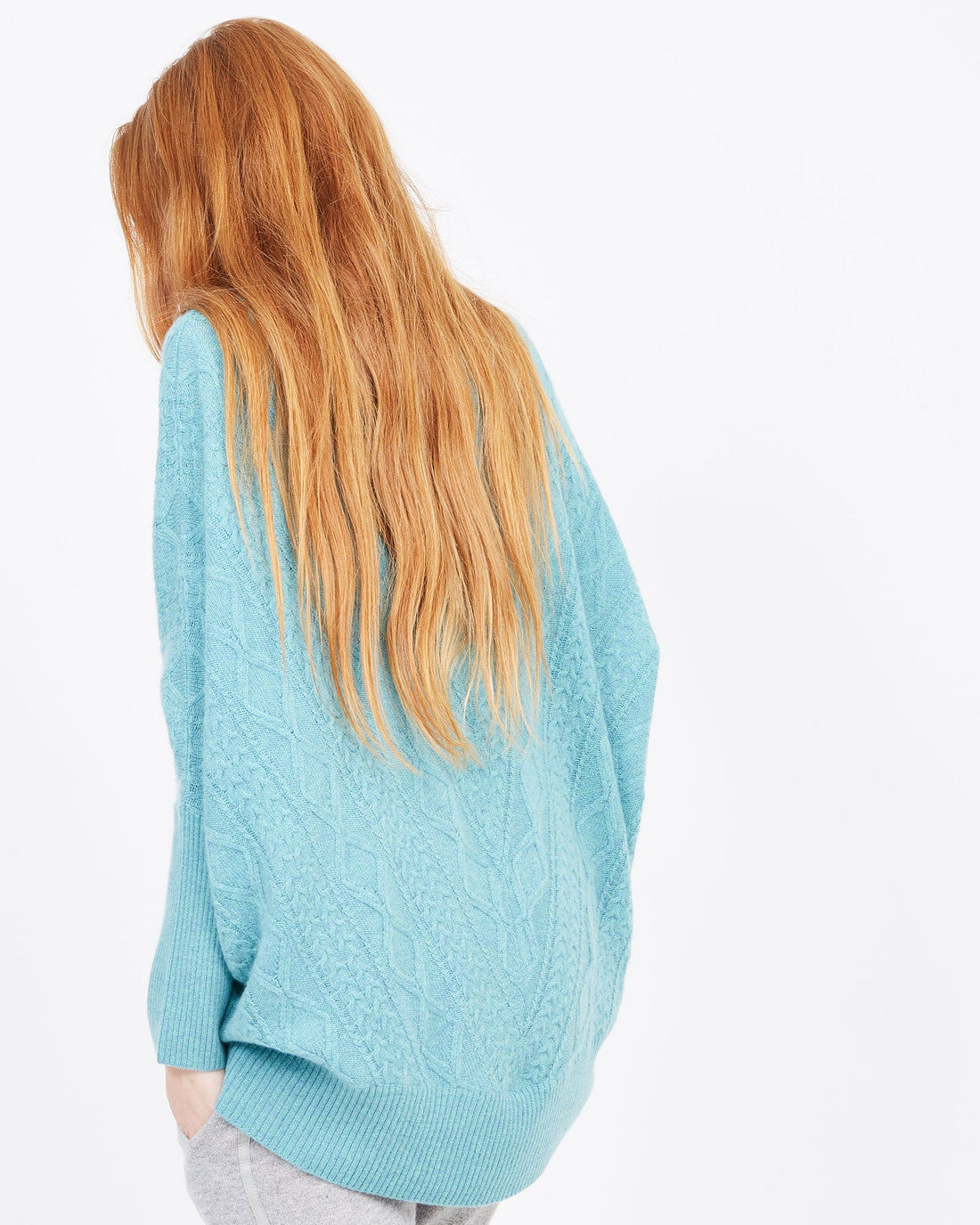 Jade Sweater with stitch detail