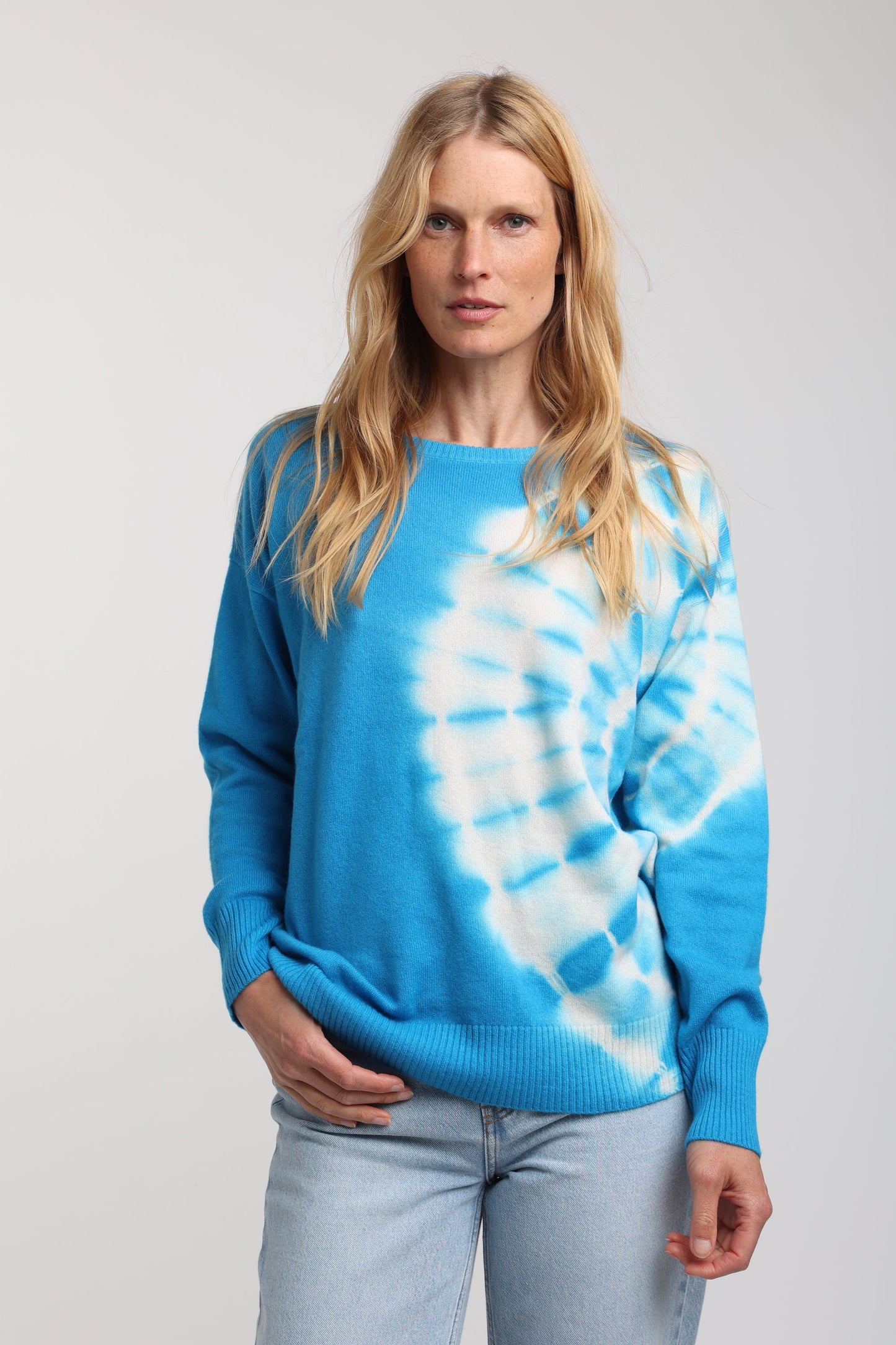 Layla Cashmere Tie Dye Sweatshirt — Quinn Apparel cashmere