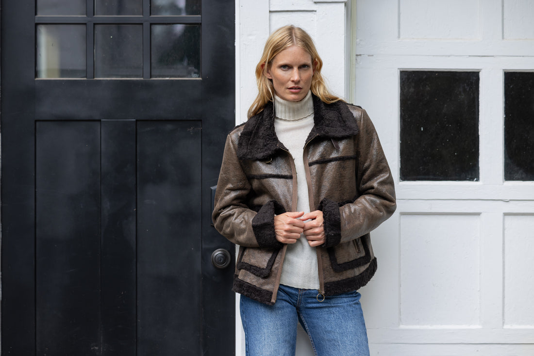 Olivia Faux Leather Jacket