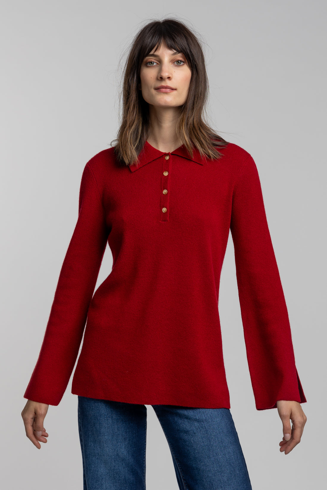 Polo Tunic Sweater