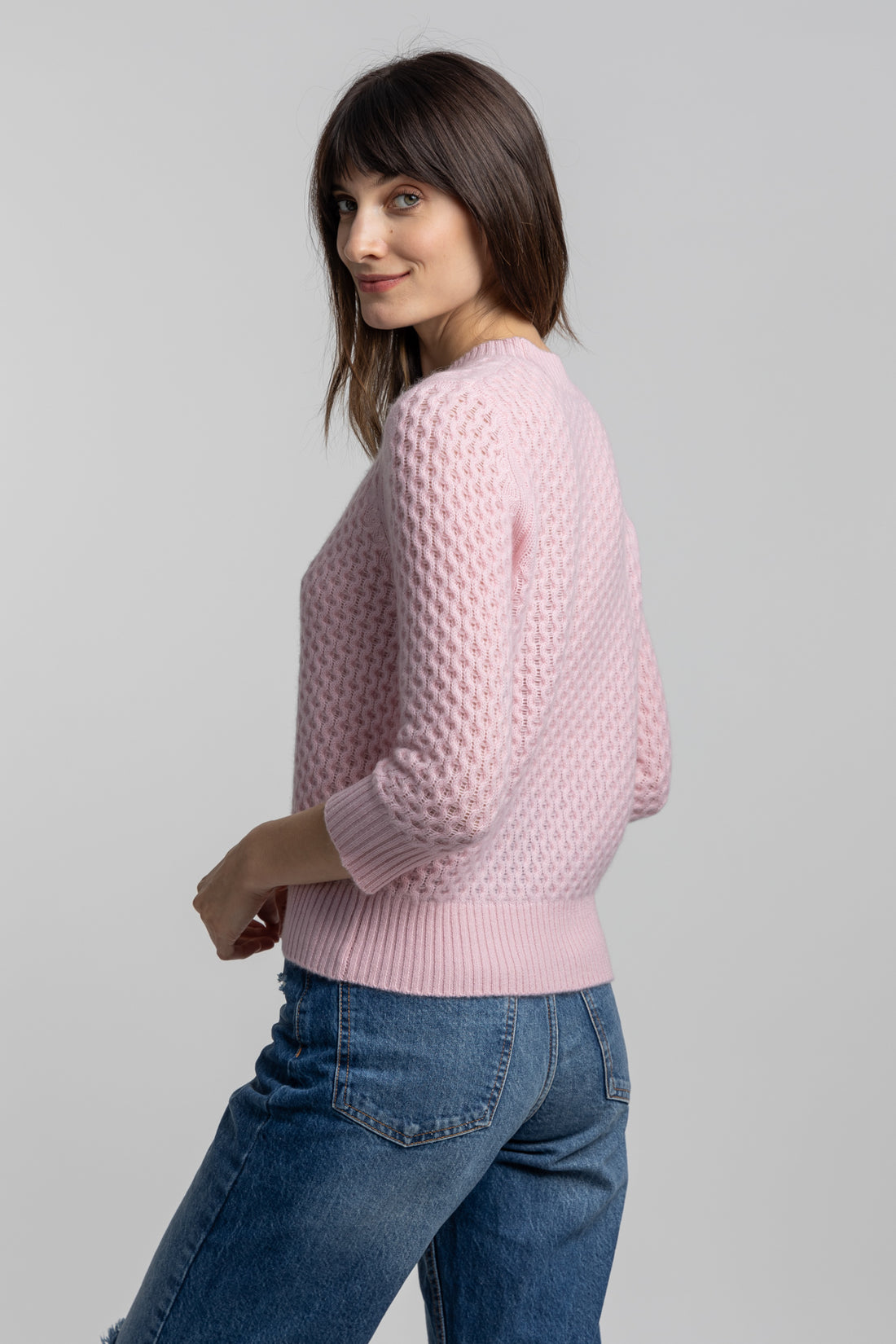HoneyComb Crewneck Sweater