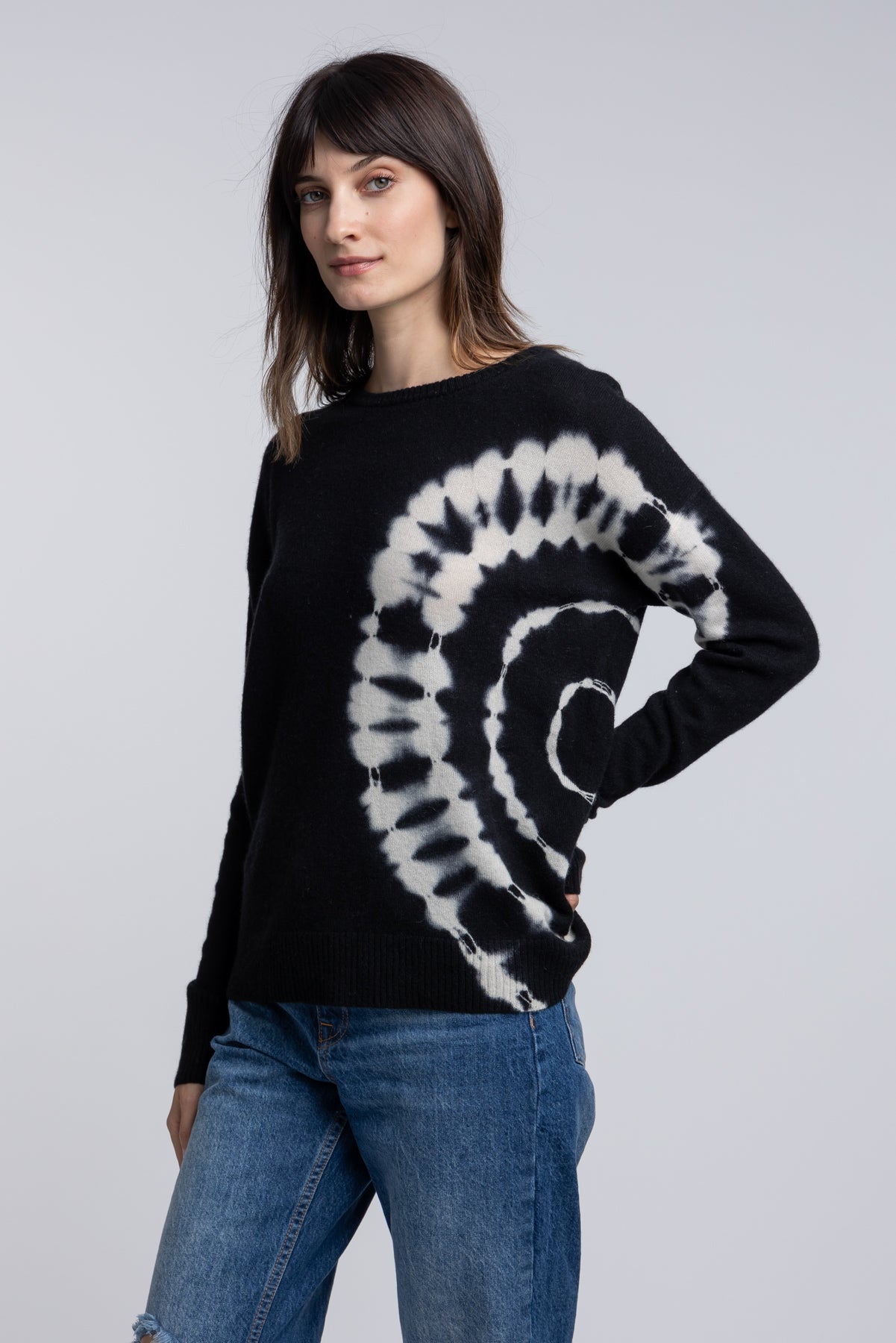 Layla Cashmere Tie Dye Sweatshirt — Quinn Apparel cashmere