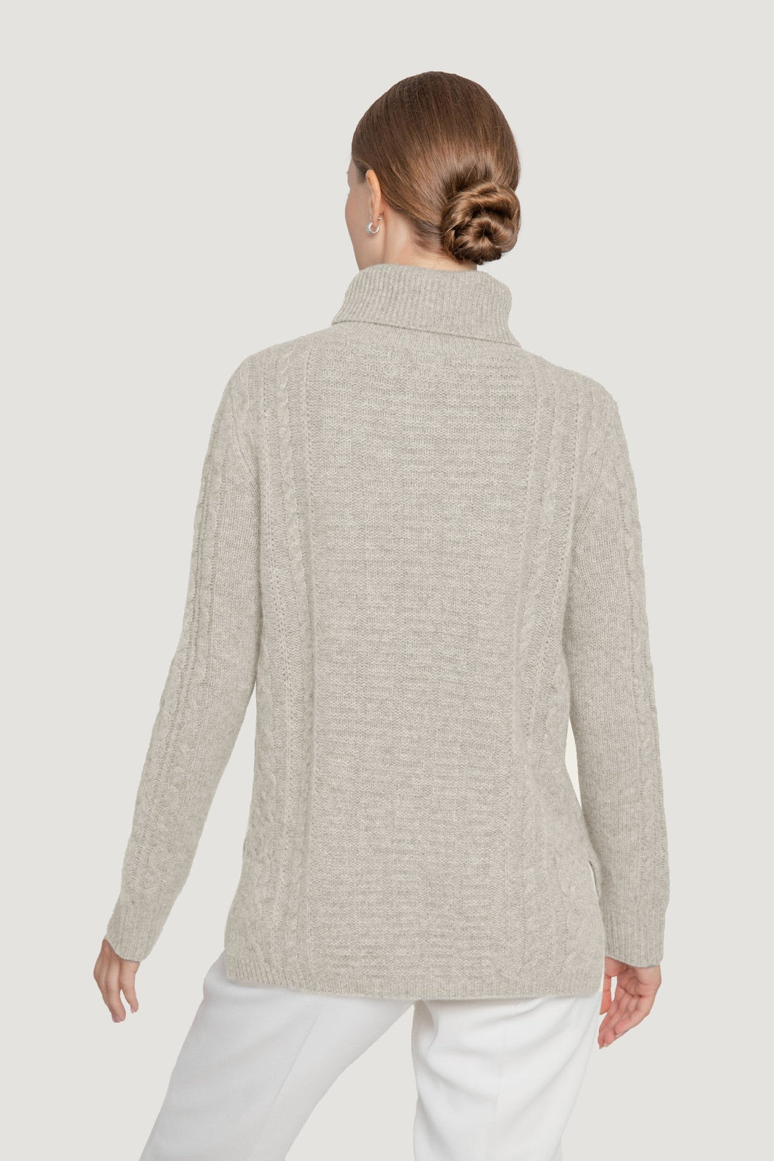 Cashmere Cable Knit Turtleneck