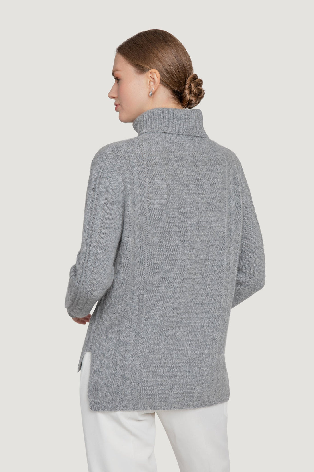 Cashmere Cable Knit Turtleneck