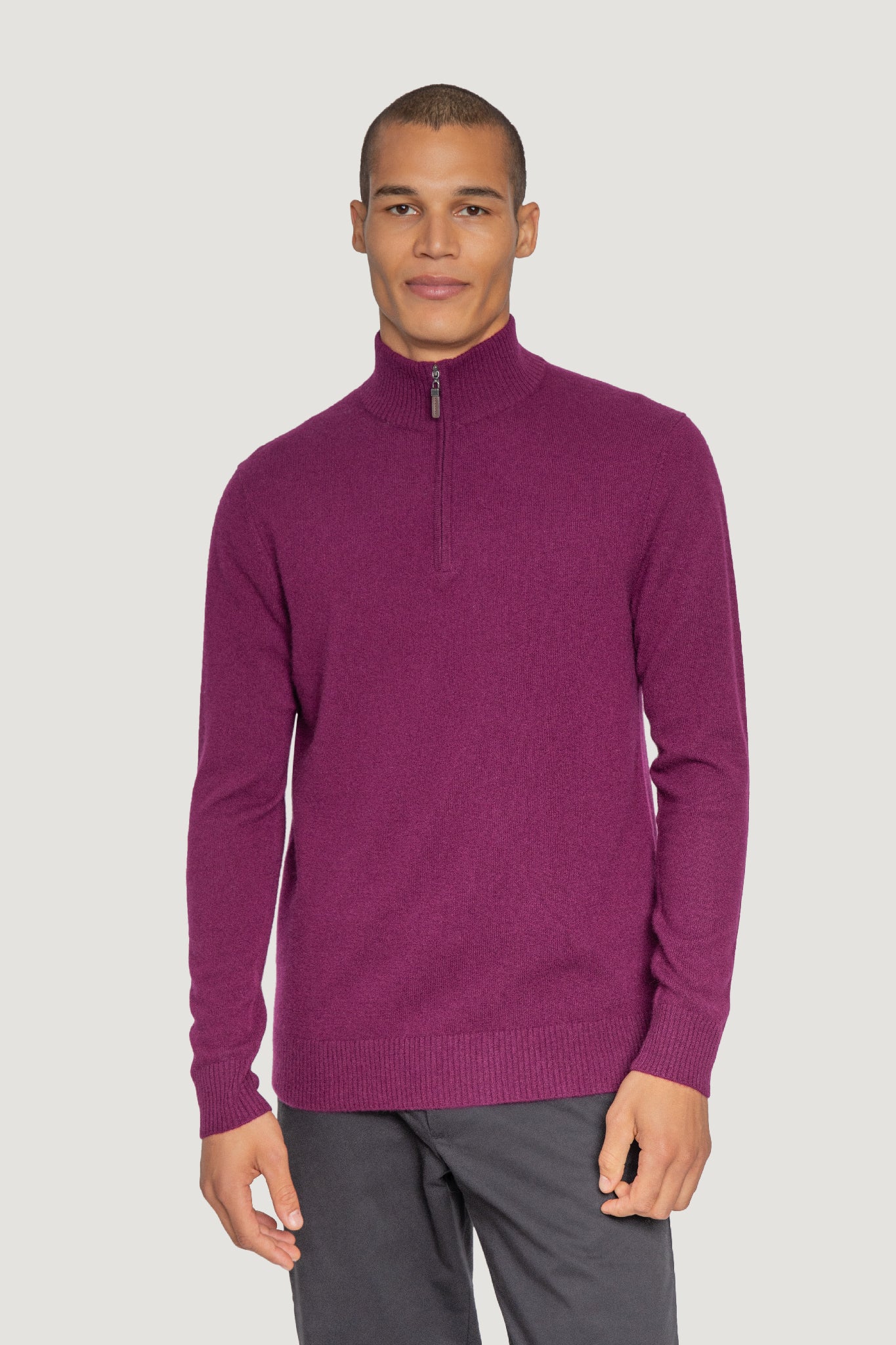 Bradley Cashmere Quarter Zip — Quinn Apparel cashmere