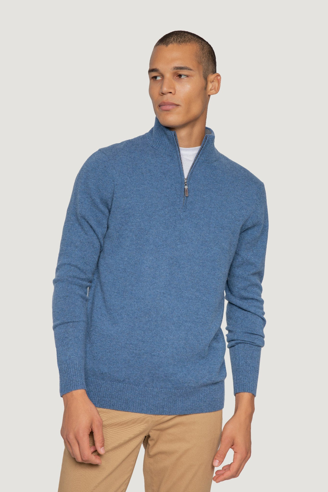 Cashmere  Quarter Zip Sweater