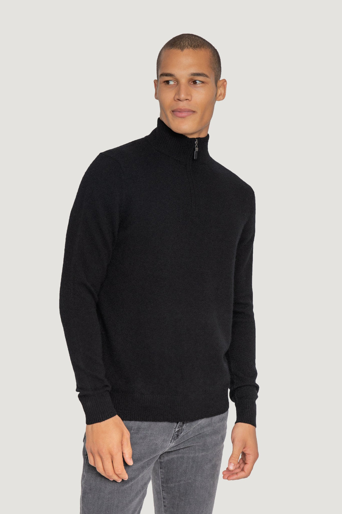 Cashmere  Quarter Zip Sweater