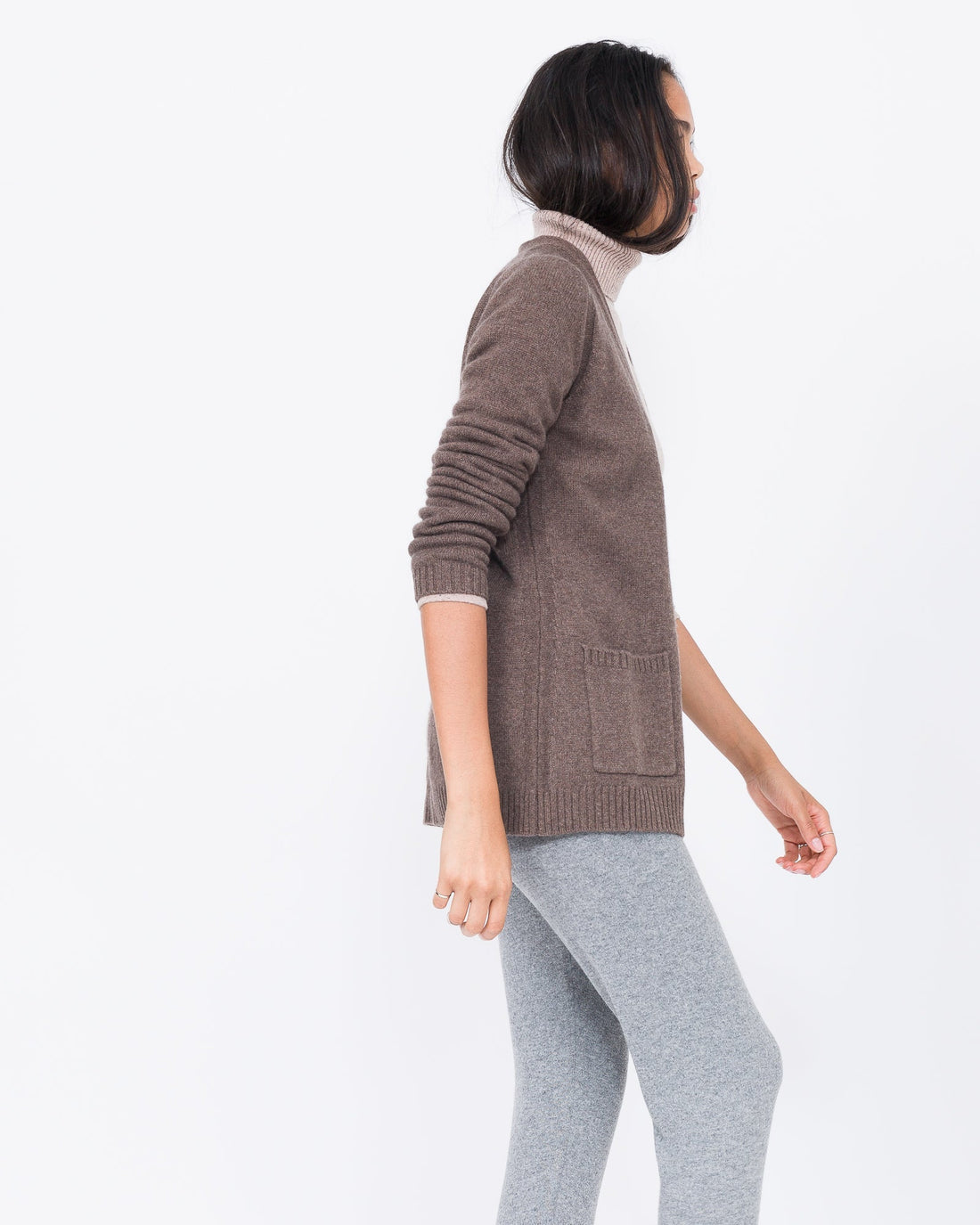 cashmere open sweater