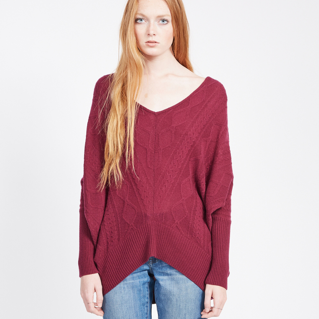 Cashmere Kendall Oversized Sweater – Quinn