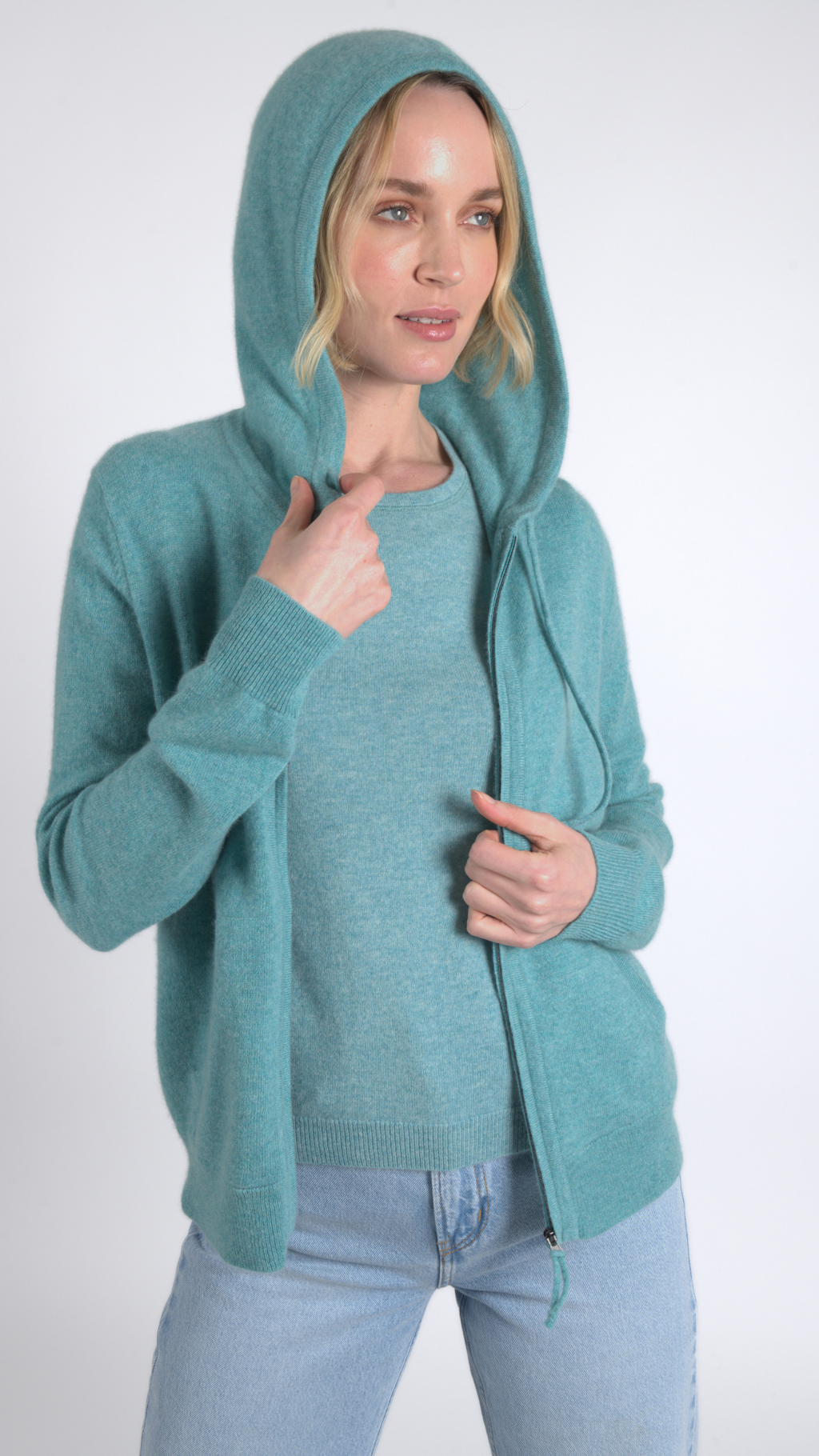 Quinn Washable Cashmere Hoodie Sweater – Subtle Luxury
