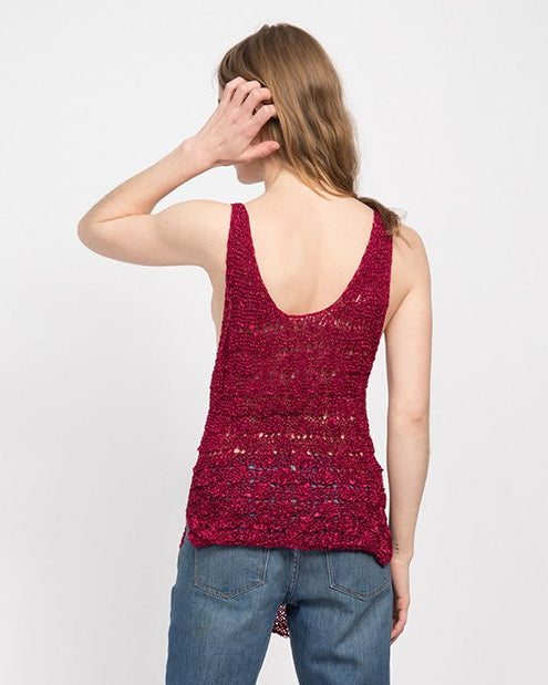 Borislava Tank in Very Berry — Top by Quinn