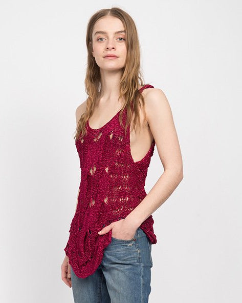 Borislava Tank in Very Berry — Top by Quinn