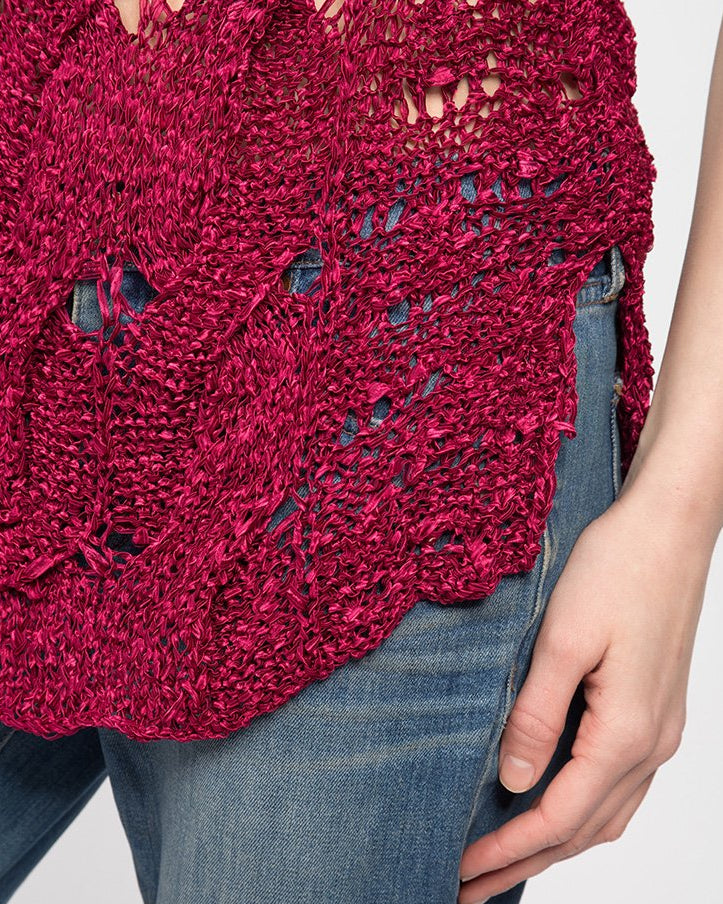 Borislava Tank in Very Berry — Top by Quinn