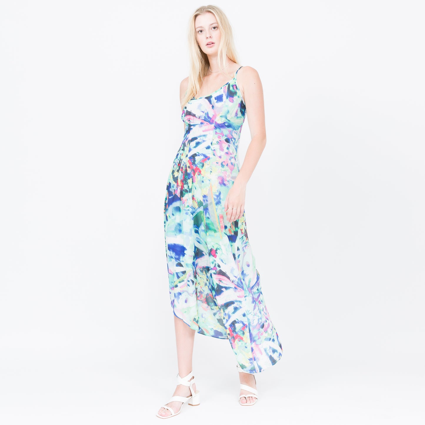 Sofia- Asymmetrical Hem Dress in Default Title by Quinn