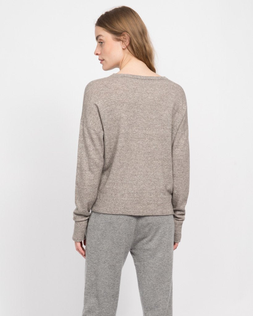 Cashmere Linen Sweatshirt — Sweater by Quinn