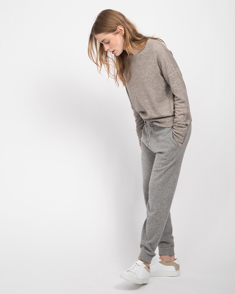 Cashmere Linen Sweatshirt — Sweater by Quinn