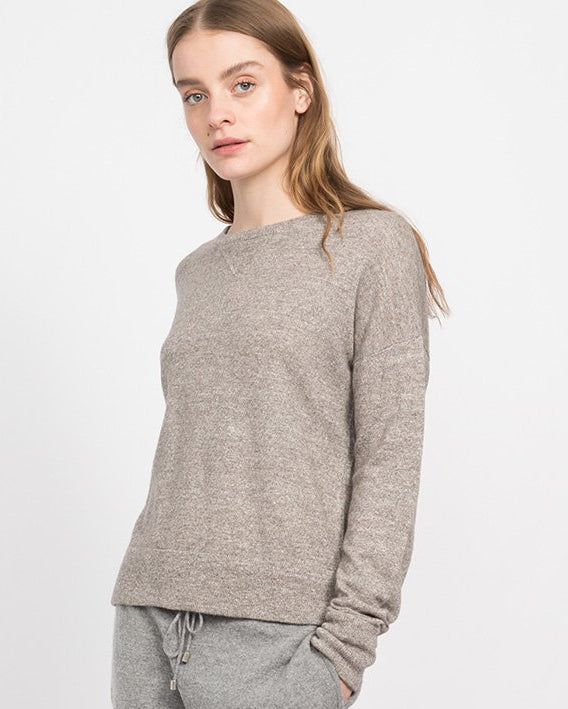 Cashmere Linen Sweatshirt — Sweater by Quinn