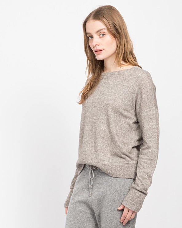 Cashmere Linen Sweatshirt — Sweater by Quinn