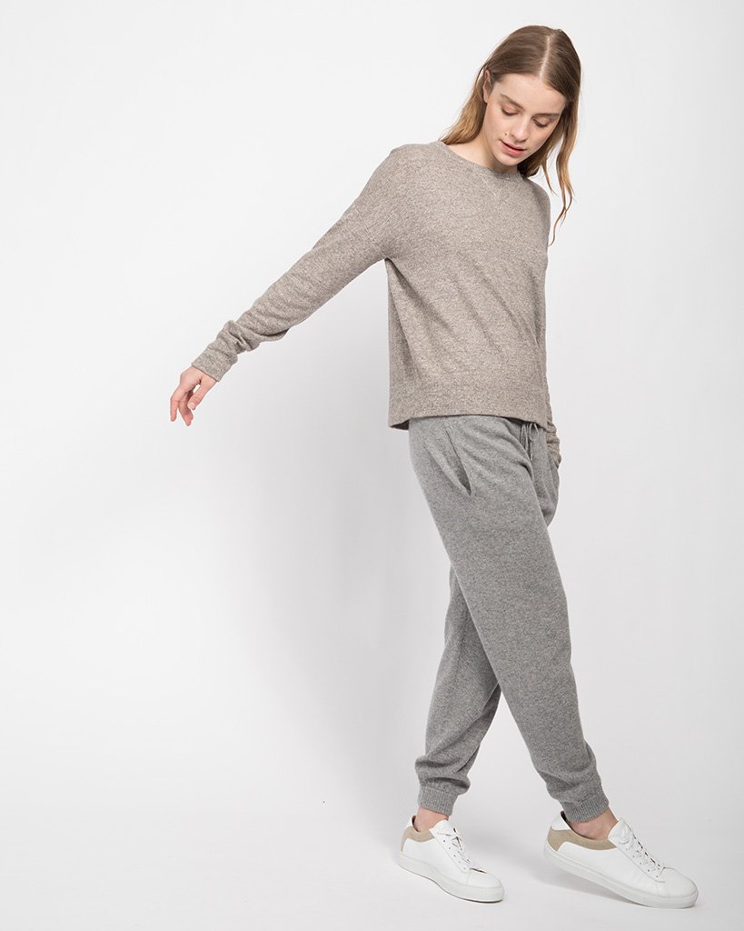 Cashmere Linen Sweatshirt — Sweater by Quinn