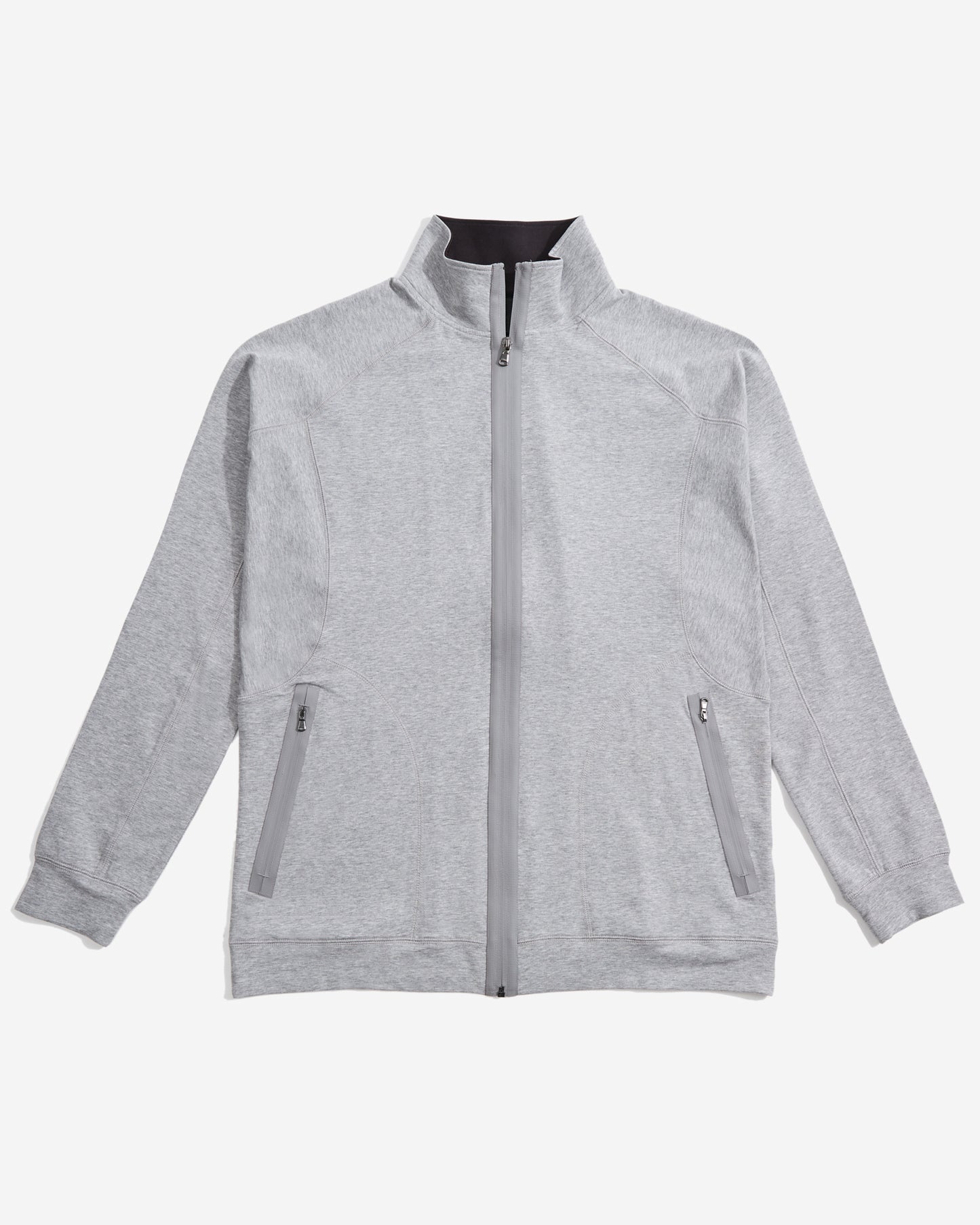 Peterson Baby French Terry Zip-up in Granite — Wool Sweatshirt by Quinn