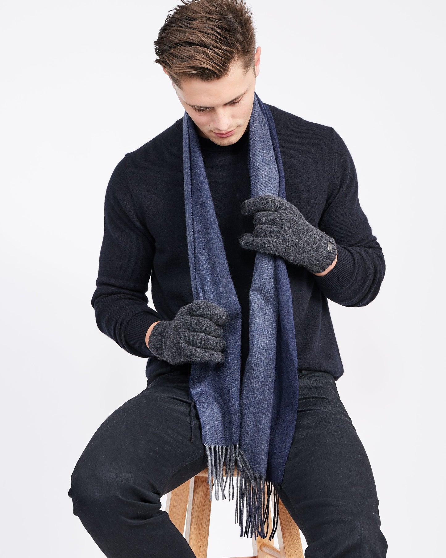 ribbed texting glove