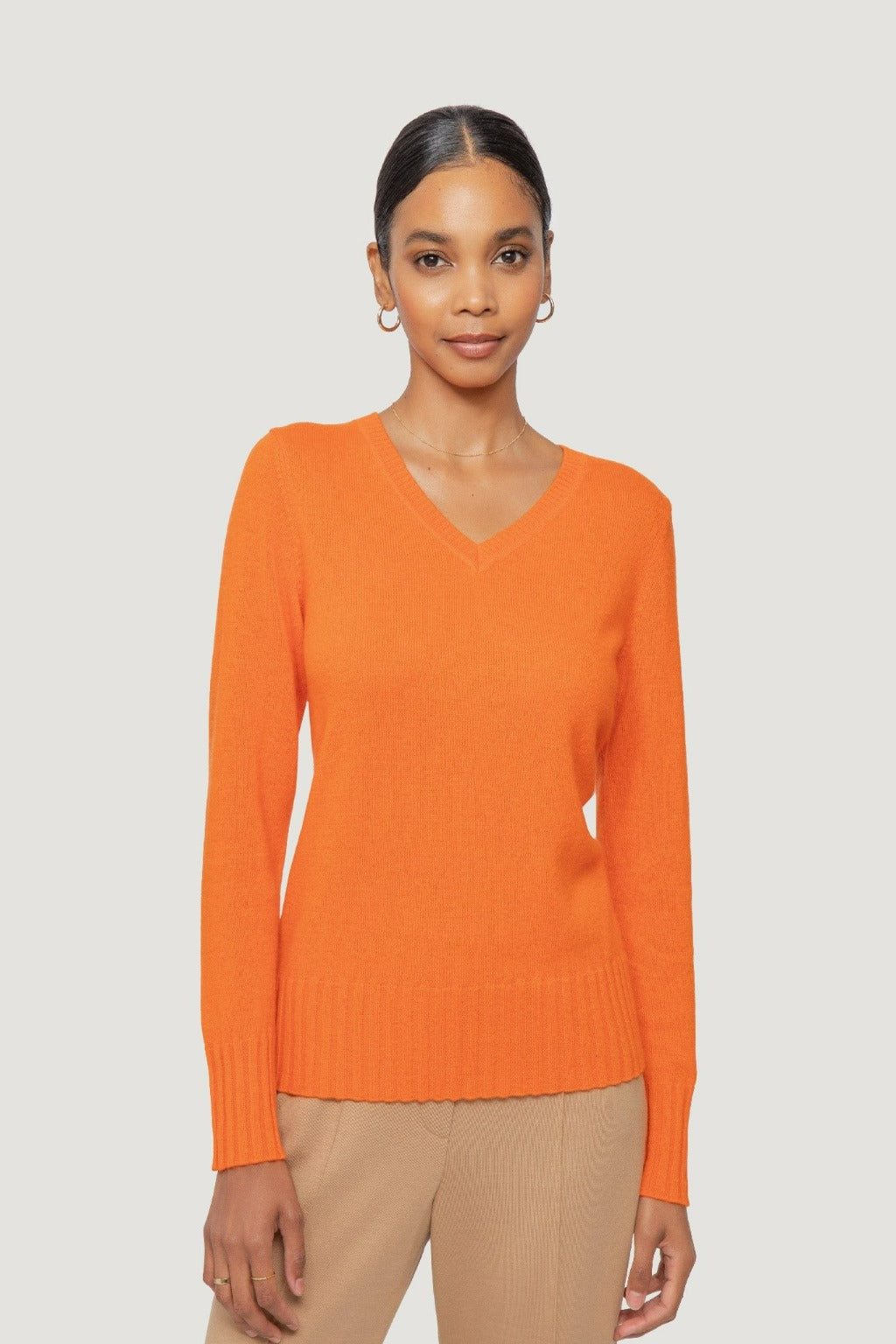 Quinn scoop neck cashmere blend sweater size sale S