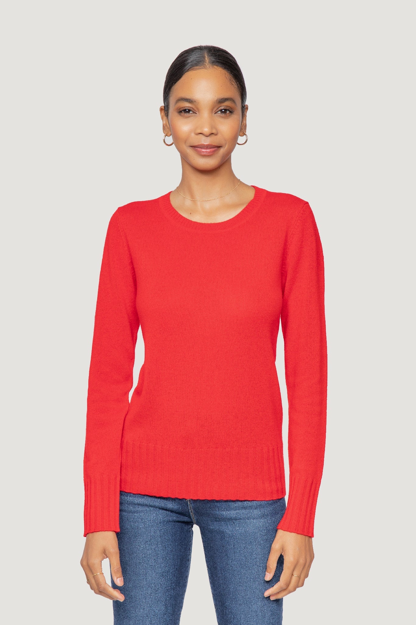 Cashmere crewneck deals sweater women's