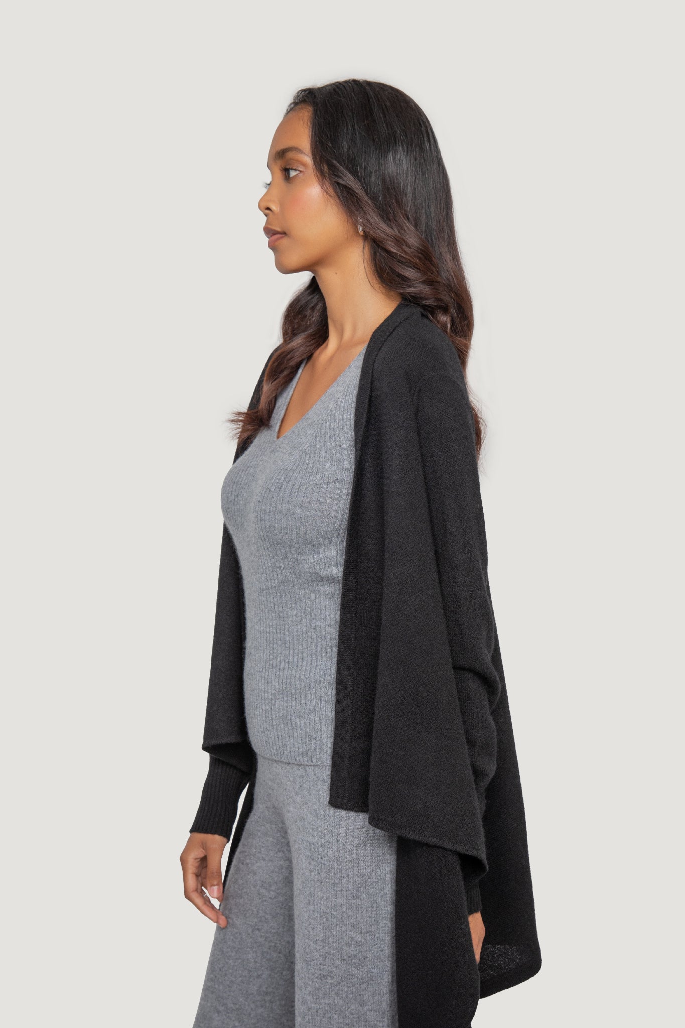 Cashmere Waterfall Cardigan Quinn