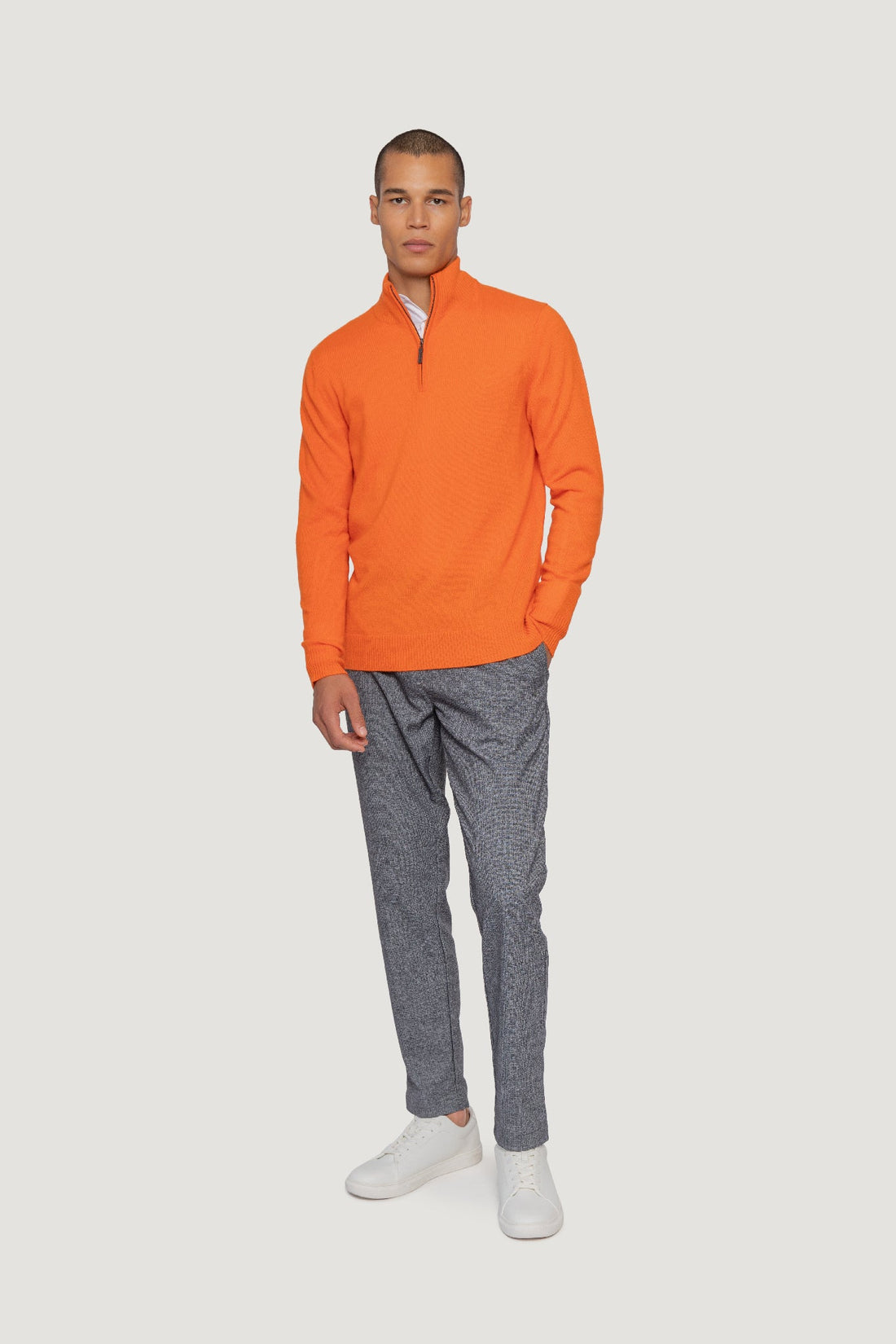 Essential Quarter Zip Cashmere Sweater