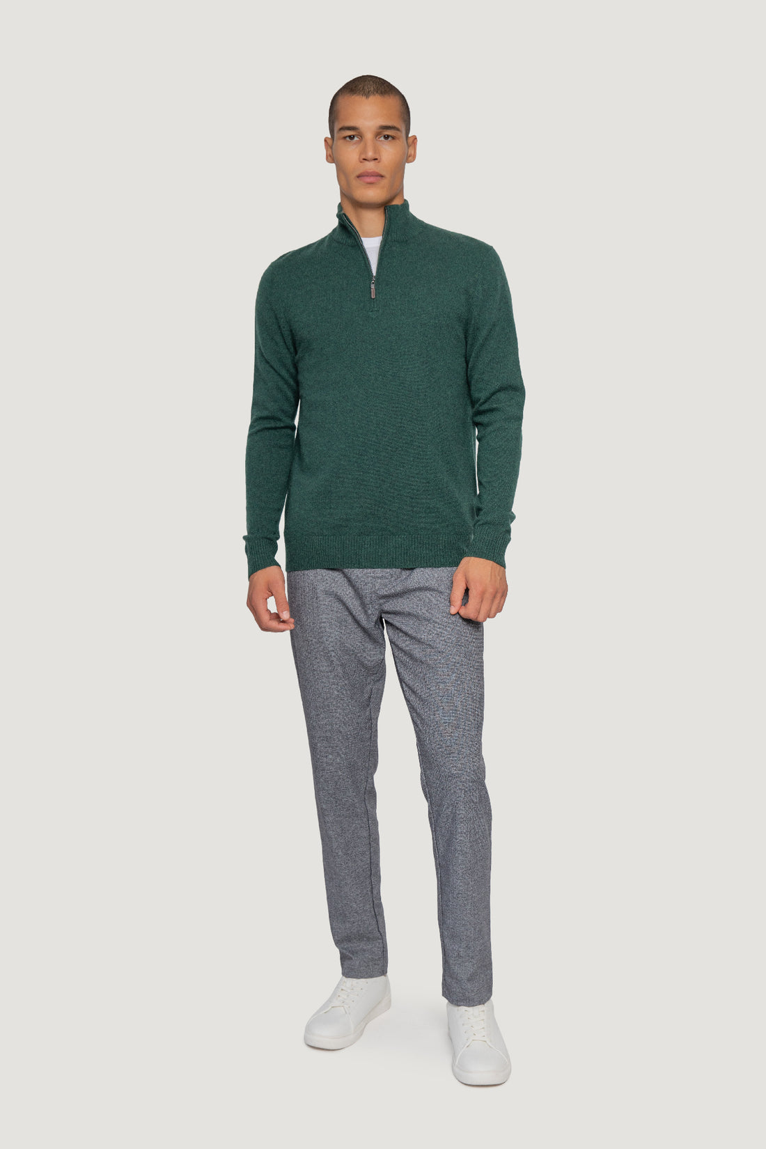 Essential Quarter Zip Cashmere Sweater