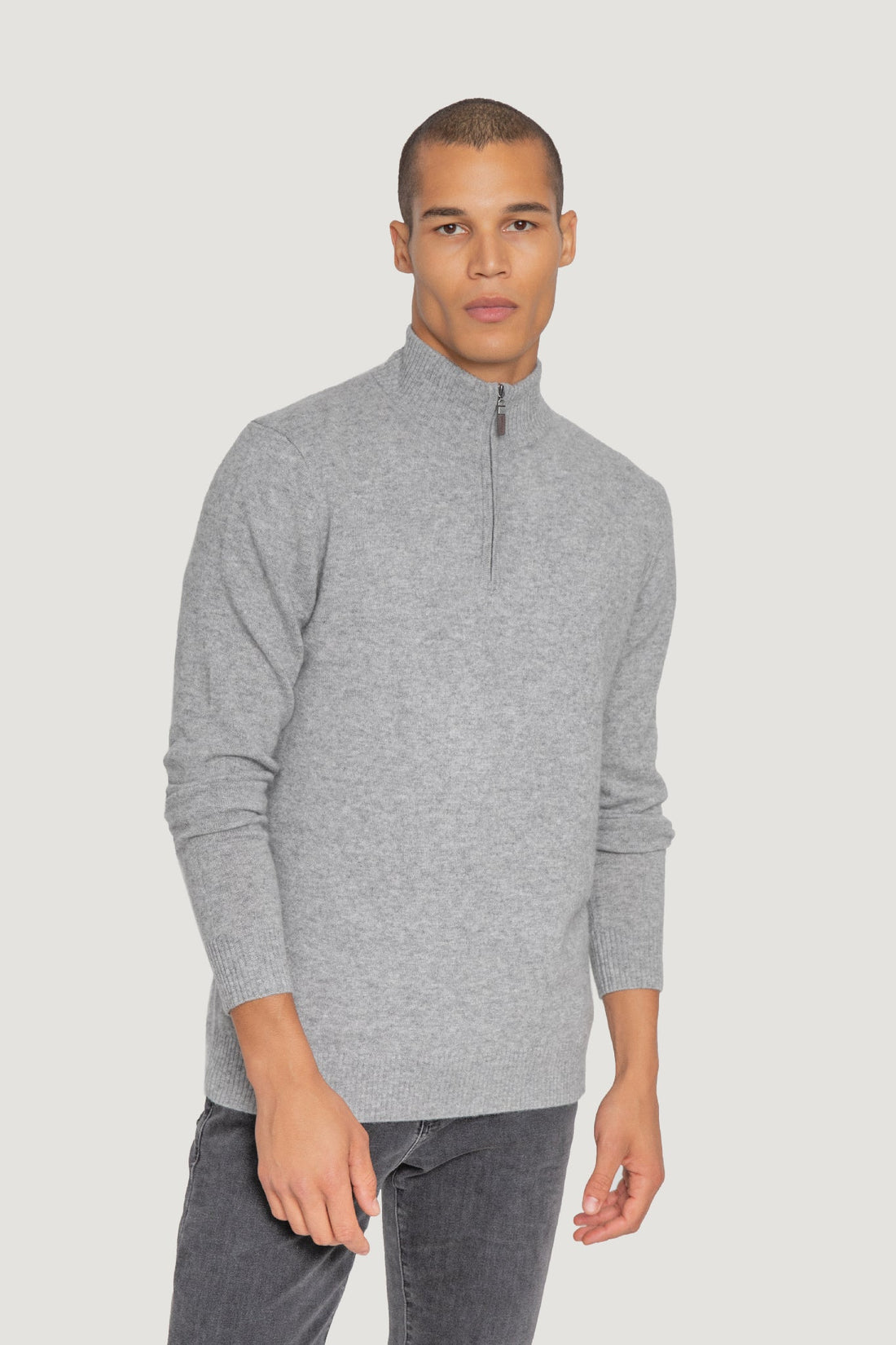 Essential Quarter Zip Cashmere Sweater