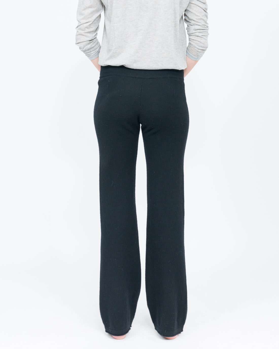 women's black cashmere pant