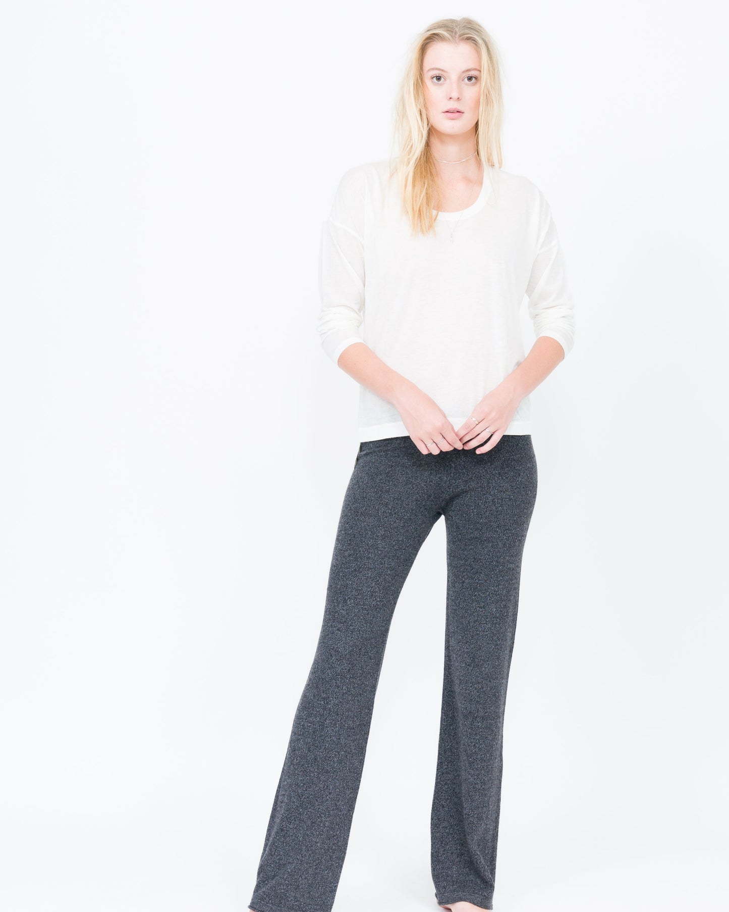 women's cashmere yoga pant