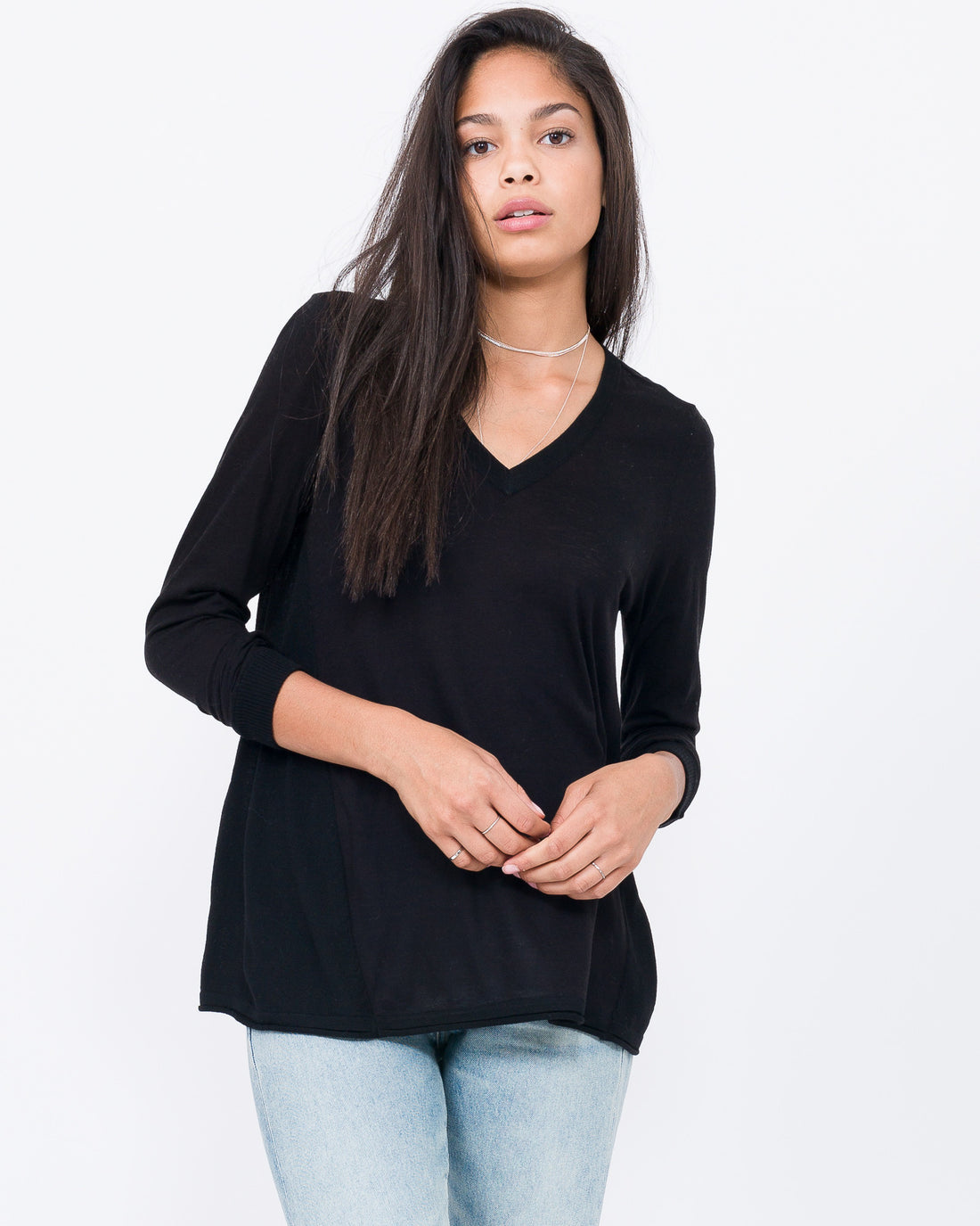 black cotton tee shirt for girls 