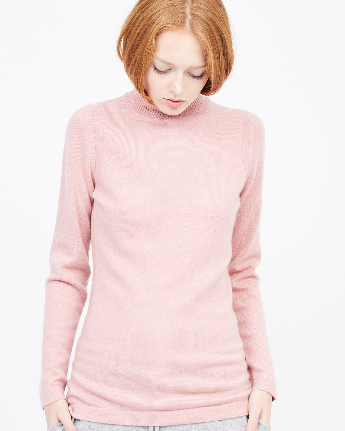 baby pink cashmere sweater