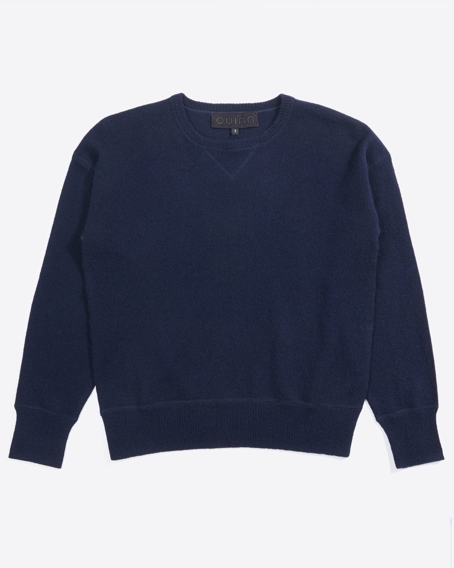 Navy Cashmere Sweatshirt