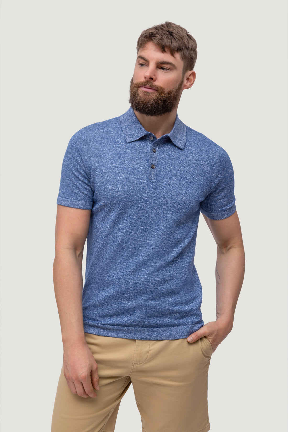 Cashmere & Linen Polo Shirt