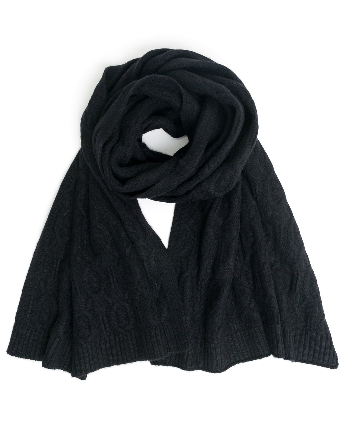 ACCESSORIES - Cable Cashmere Scarf