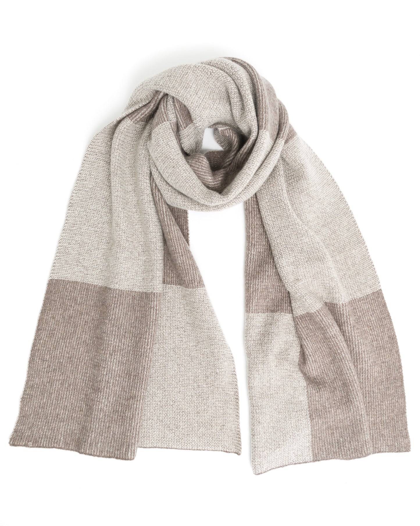 ACCESSORIES - Color Blocked Plaited Scarf