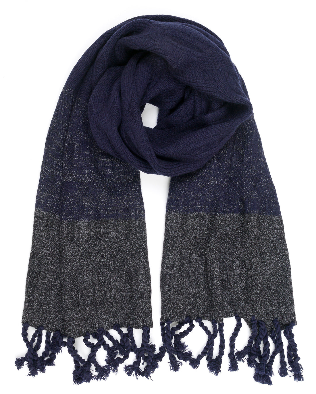 ACCESSORIES - Hale Cable Ombre Scarf