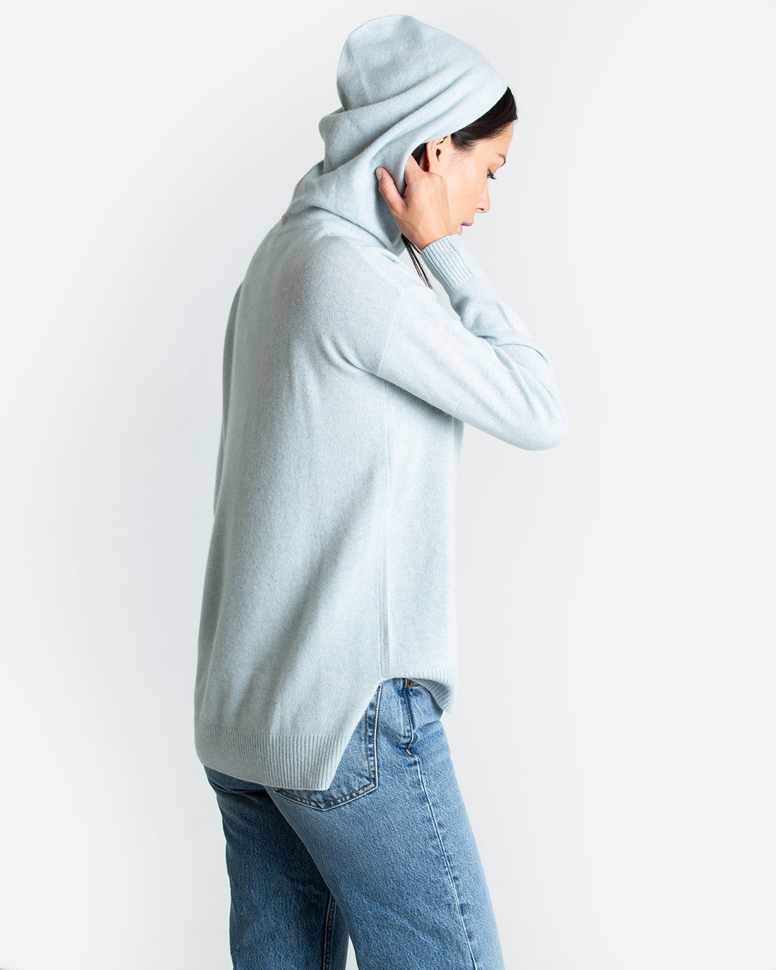 Carly Cashmere Pullover w/ Hood