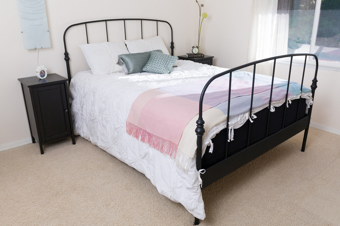 HOME - Pastel Color Block Cashmere Blanket