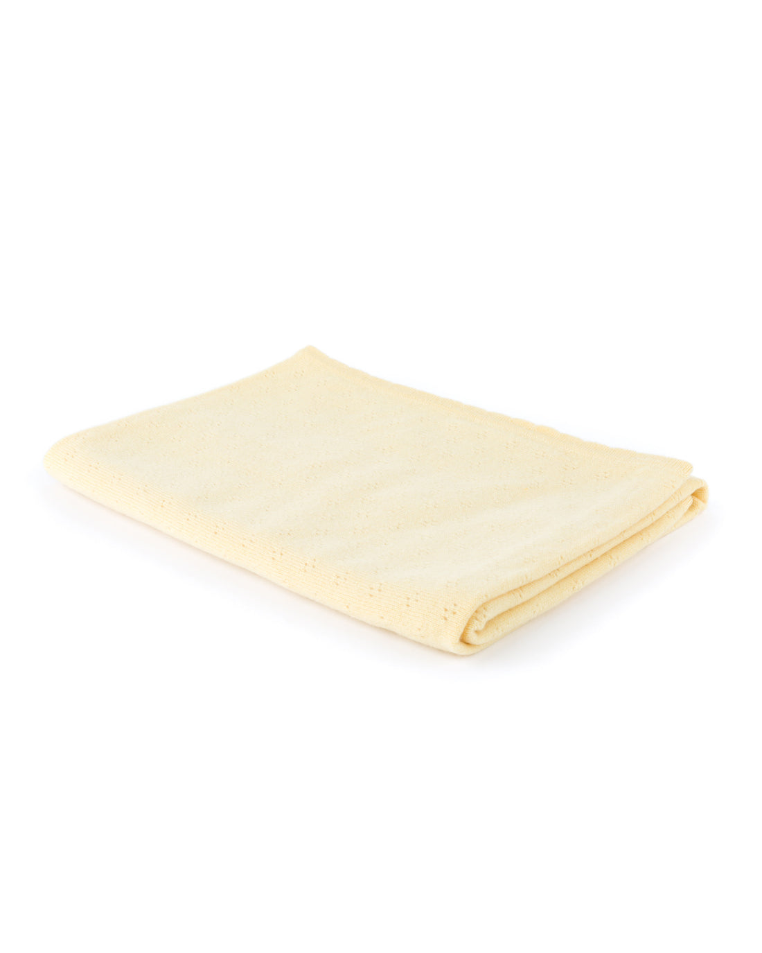 HOME - Pointelle Baby Blanket With Scallop Edge