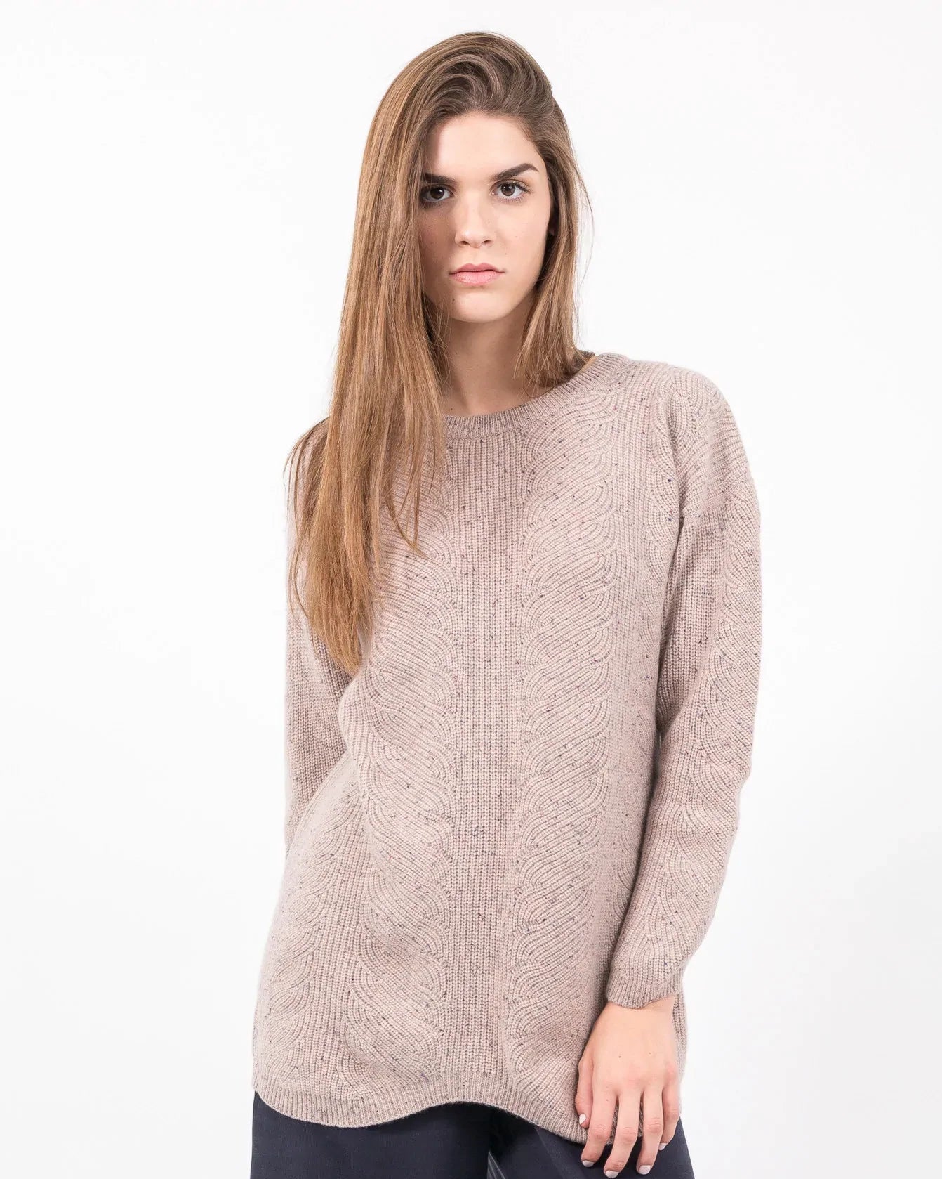 WOMEN - Cortana Cable Sweater Dress